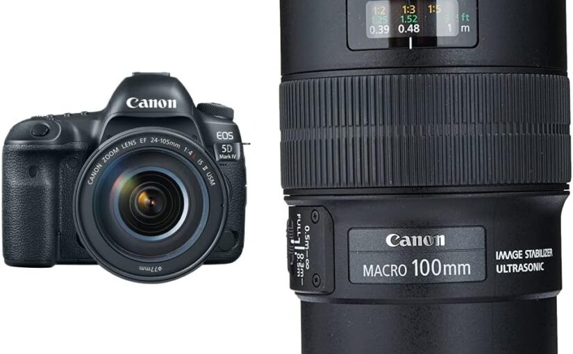 PROS & CONS: Canon EOS 5D Mark IV Full Frame Digital SLR Camera with EF 24-105mm f/4L is II USM Lens Kit andCanon EF 100mm f/2.8L is USM Macro Lens for Canon Digital SLR Cameras, Lens Only